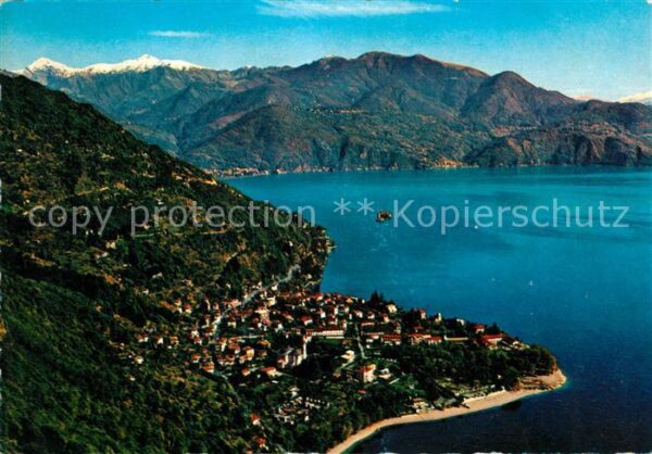 Cannero Riviera Lago Maggiore Fliegeraufnahme Lago Maggiore