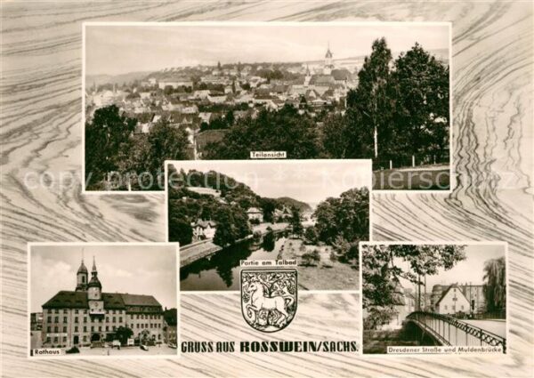 Rosswein Dresdner Strasse und Muldenbrücke Ratha
