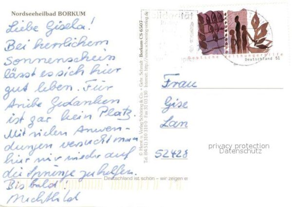 Borkum Fliegeraufnahme mit Strand Leuchtturm – Bild 2