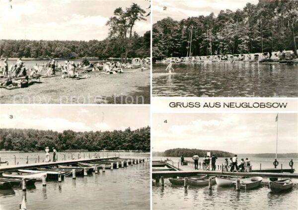 Neuglobsow Stechlinsee Seebrücke Badestelle