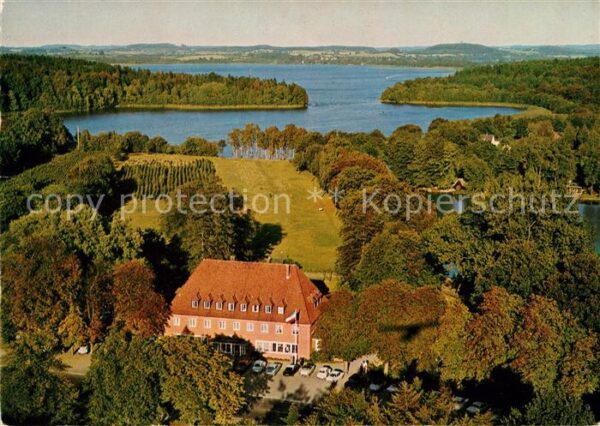 Ploen See Fliegeraufnahme Hotel Restaurant Pensio