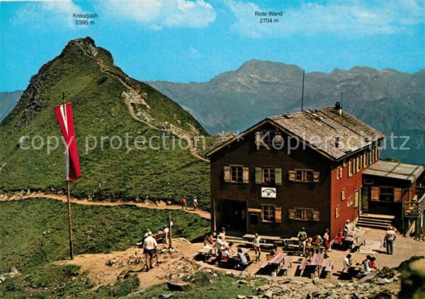 Schruns Vorarlberg Wormser Hütte Rote Wand Kreuzjoch