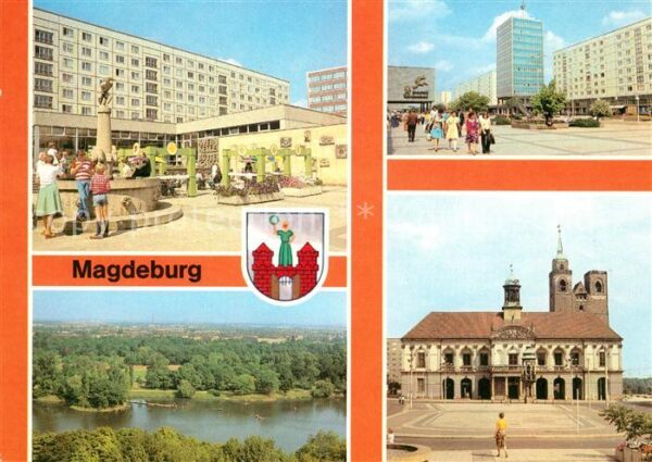 Magdeburg Rathaus Eulenspiegelbrunnen Kulturpark