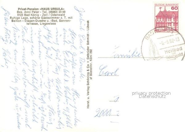 Zell Odenwald Privat Pension Haus Ursula – Bild 2
