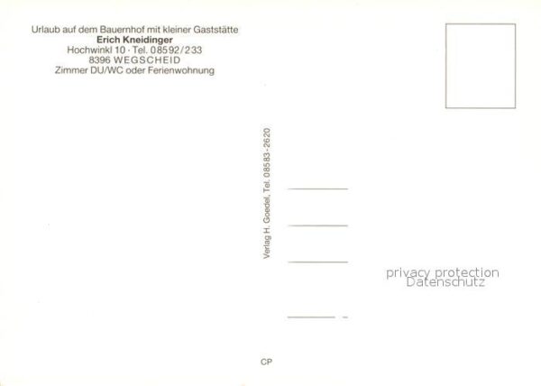 Wegscheid Niederbayern Urlaub Bauernhof Kneidinger – Bild 2
