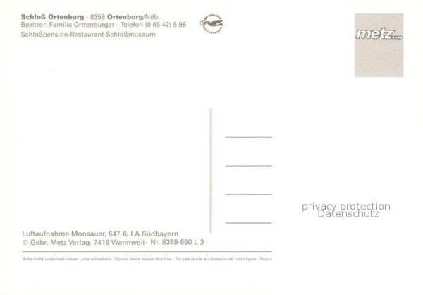 Ortenburg Fliegeraufnahme Schloss Ortenburg – Bild 2