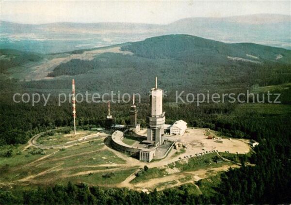 Grosser Feldberg Taunus Fliegeraufnahme Fernmelde Fernseh UKW S