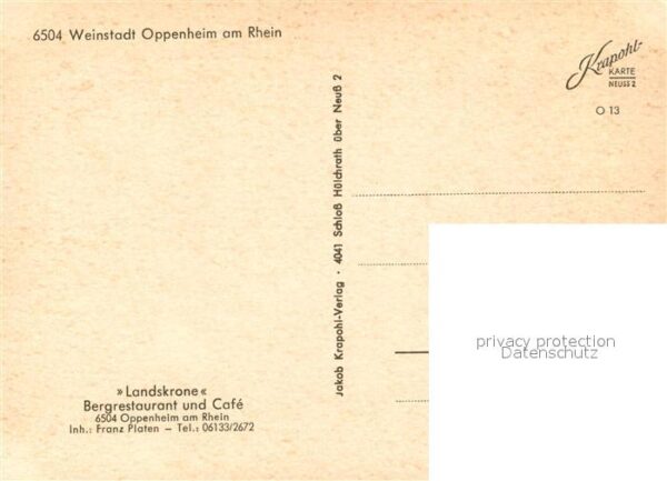 Oppenheim Bergrestaurant Cafe Landskrone – Bild 2