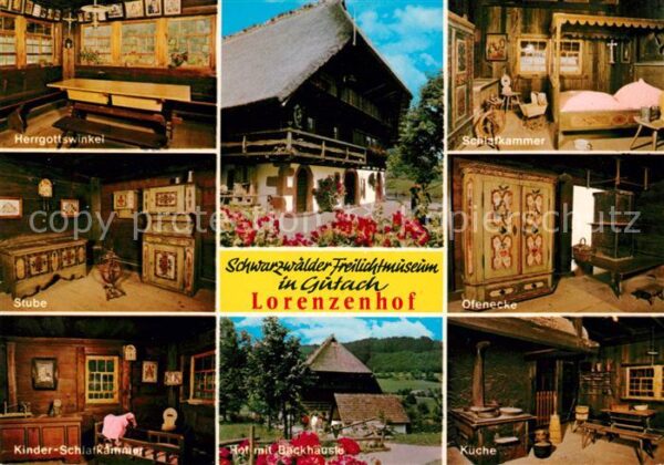 Gutach Schwarzwald Freilichtmuseum Lorenzenhof Ofenecke Kü