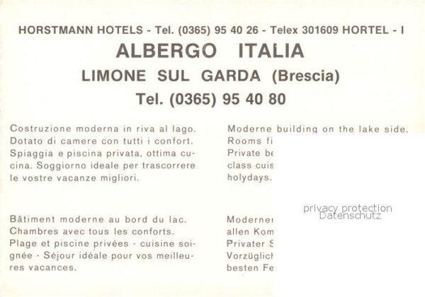 Limone sul Garda Albergo Italia – Bild 2