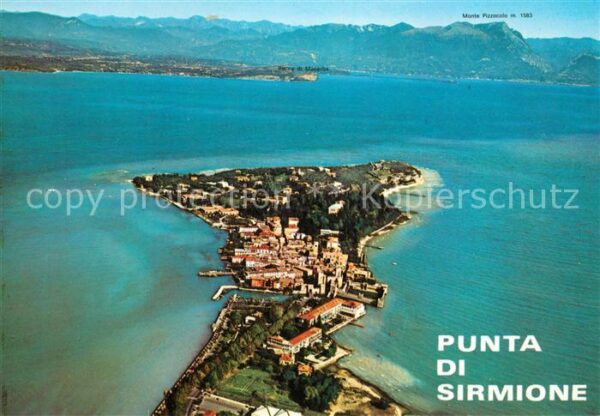 Sirmione Lago di Garda Fliegeraufnahme