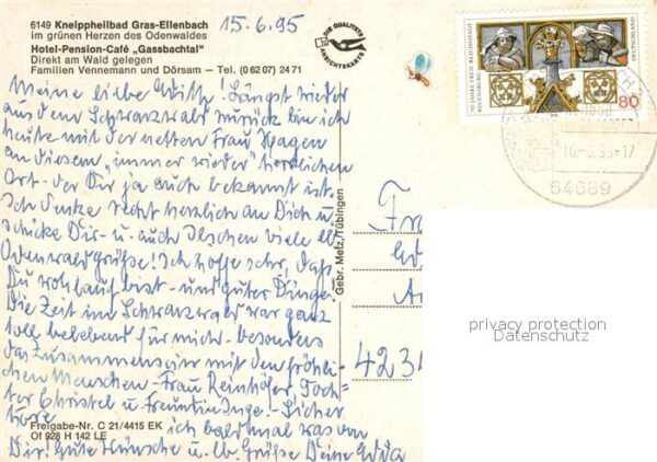 Gras-Ellenbach Fliegeraufnahme Hotel Gassbachtal – Bild 2