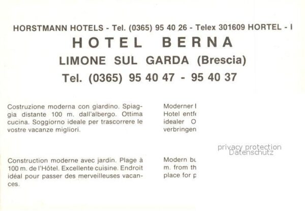 Limone sul Garda Hotel Berna – Bild 2