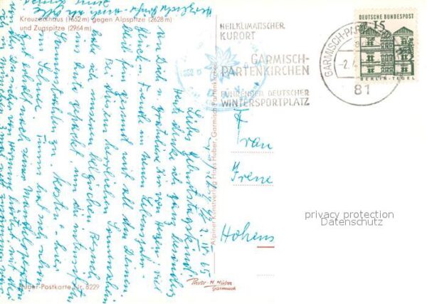 Garmisch-Partenkirchen Kreuzeckhaus Alpspitze Zugspitze – Bild 2