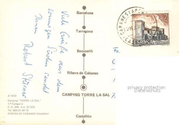 Ribera de Cabanes Camping Torre la Sal – Bild 2