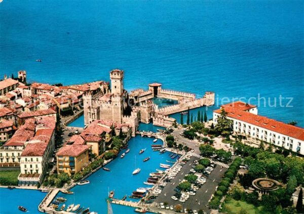 Sirmione Lago di Garda Fliegeraufnahme