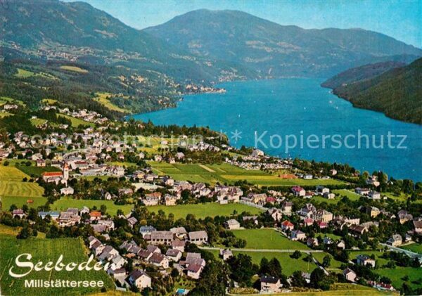 Seeboden Millstaettersee Fliegeraufnahme