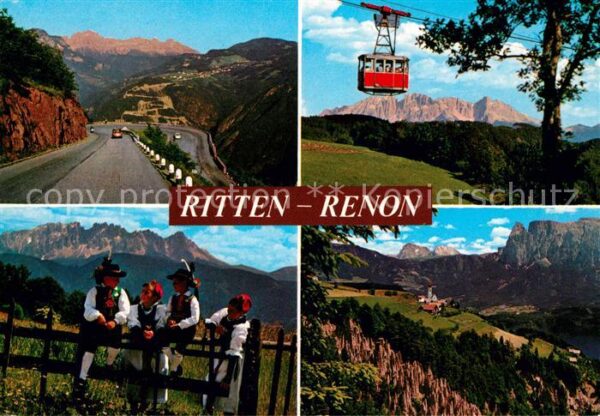 Ritten Renon Luftseilbahn Tracht