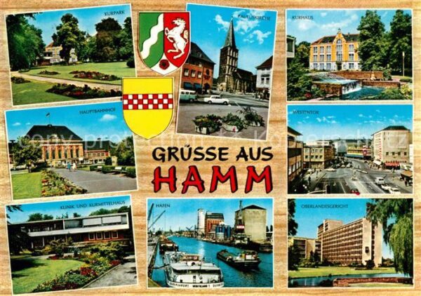 Hamm Westfalen Pauluskirche Hafen Hauptbahnhof