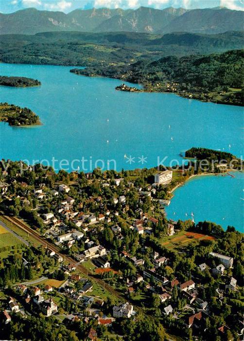 Poertschach Woerthersee Fliegeraufnahme Maria Wörth Karawanken