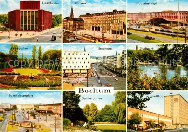 Bochum Rathaus Hauptbahnhof Stadttheater