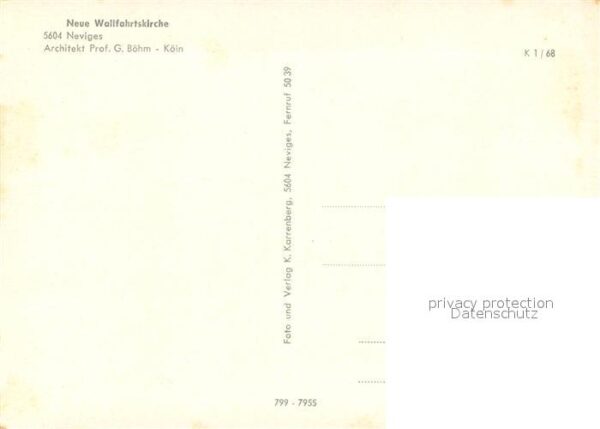 Neviges Velbert Neue Wallfahrtskirche – Bild 2