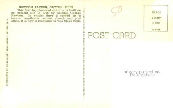 Dayton Ohio Newcom Tavern Van Cleve Park – Bild 2