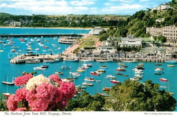 Torquay UK View of the Harbour from Vane Hill