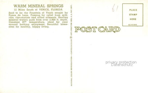 Venice Florida Warm Mineal Springs Health Spa – Bild 2