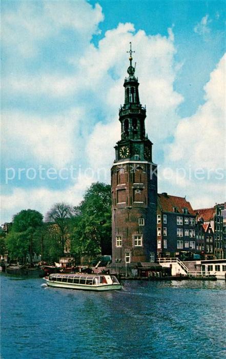 Amsterdam Niederlande Montelbaanstoren aan Oudeschans