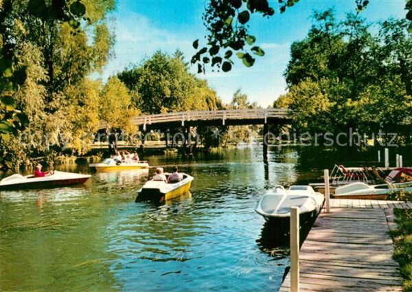 Bad Bevensen Bootssteg und Parkbrücke Tretboote