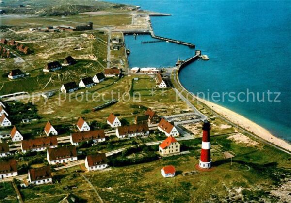 Hoernum Sylt Hafen und Leuchtturm Nordseebad Flieger