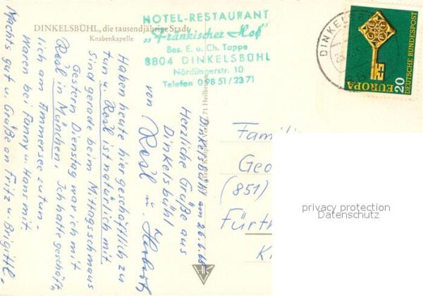 Dinkelsbuehl 1000jährige Stadt Knabenkapelle – Bild 2