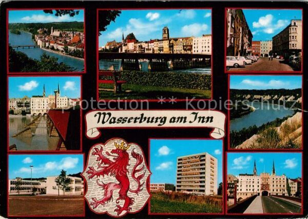 Wasserburg Inn Stadtpanorama Innbrücke Innenstadt Sied