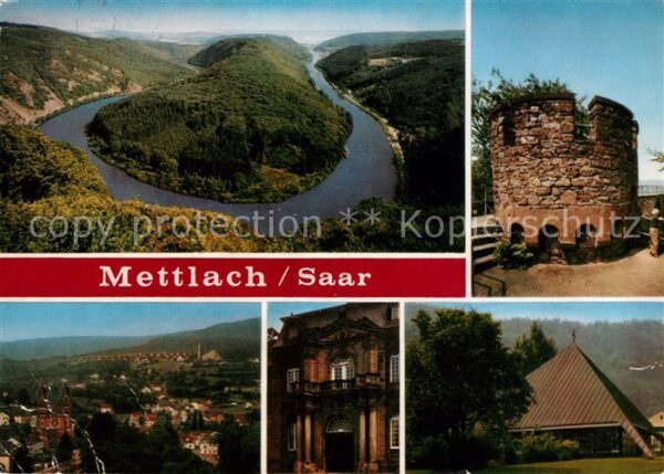 Mettlach Landschaftspanorama Saarschleife Burgru