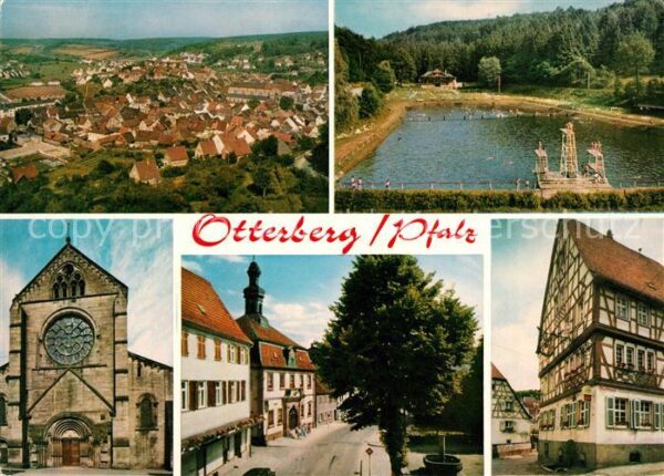 Otterberg Panorama Freibad Innenstadt Fachwerkhau