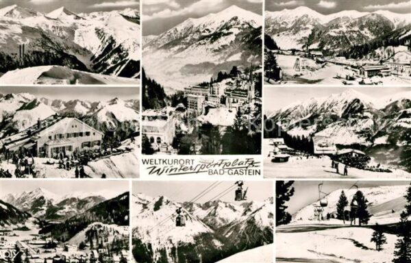 Bad Gastein Alpenpanorama Wintersportplatz Weltkuro