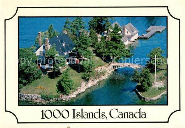 Ontario Canada 1000 Islands Zavikon Island aerial view
