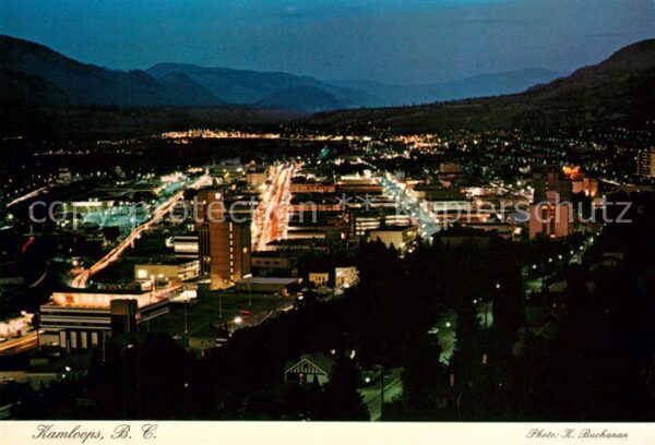 Kamloops Panoramic view at night