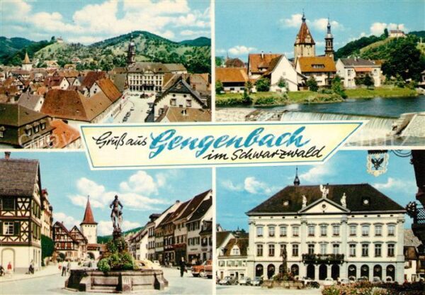 Gengenbach Teilansichten Brunnen Kinzig Wehr