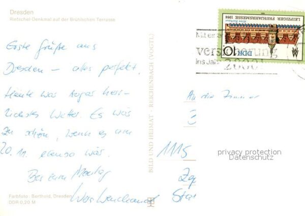 Dresden Rietschel Denkmal Büste Brühlsche Terra – Bild 2