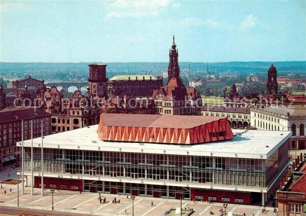 Dresden Stadtpanorama Blick von der Kreuzkirche
