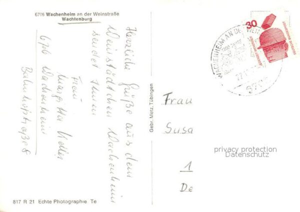 Wachenheim Weinstrasse Landschaftspanorama Blick von der Wacht – Bild 2