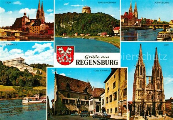 Regensburg Dom Befreiungshalle Donau Walhalla Alte