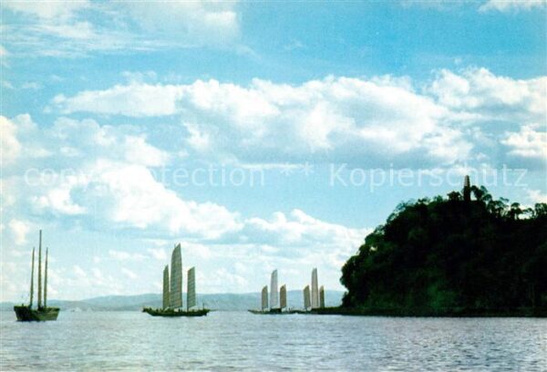 Yunnan Segelschiffe an der Küste