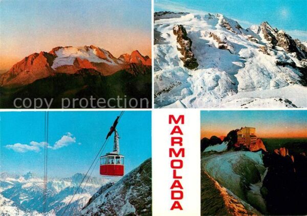 Marmolada Berghaus Gebirgspanorama Dolomiten
