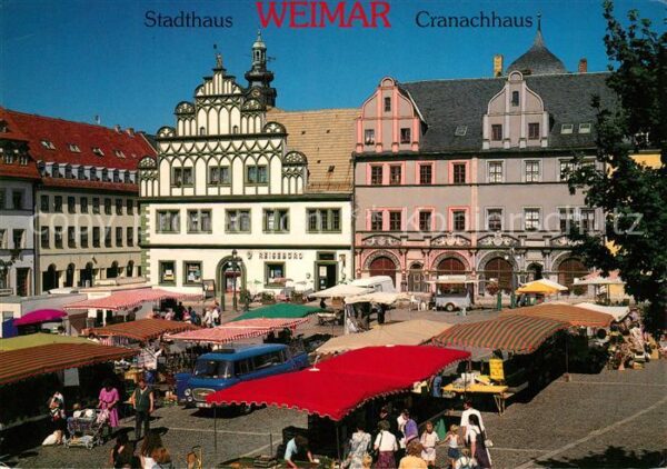 Weimar Thueringen Marktplatz Cranachhaus Stadthaus Histor