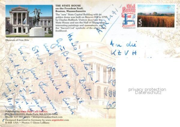 Boston Massachusetts The State House on Freedom Trail Museum – Bild 2