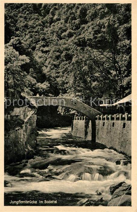 Bodetal Harz Jungfernbrücke