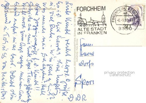 Forchheim Oberfranken Kriegerbrunnen Fachwerk Rathaus – Bild 2